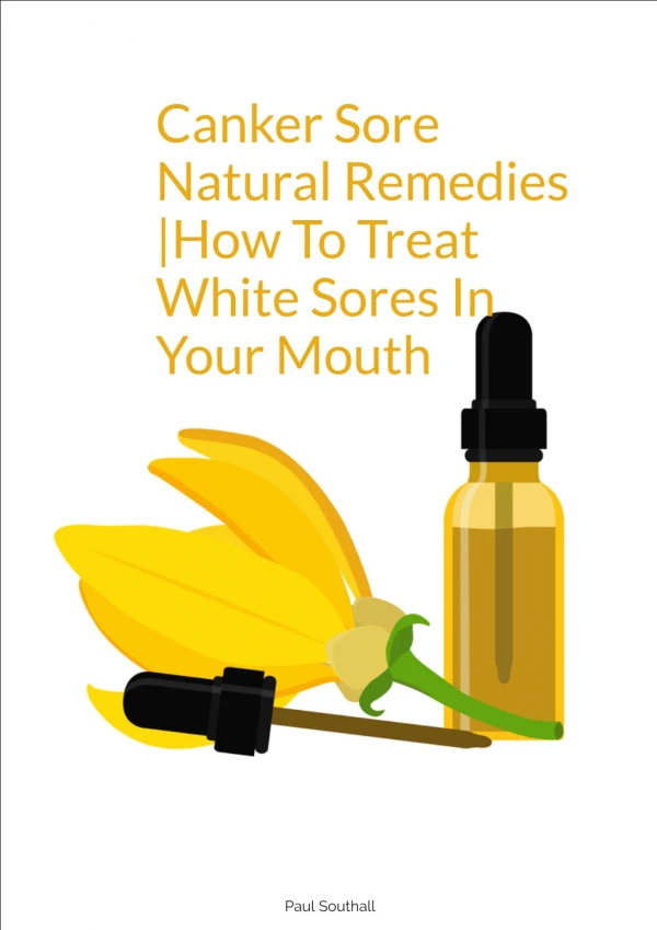 Canker Sore Quick Heal Remedy