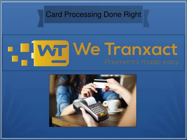 Most Trusted Card Processing Service In The UK