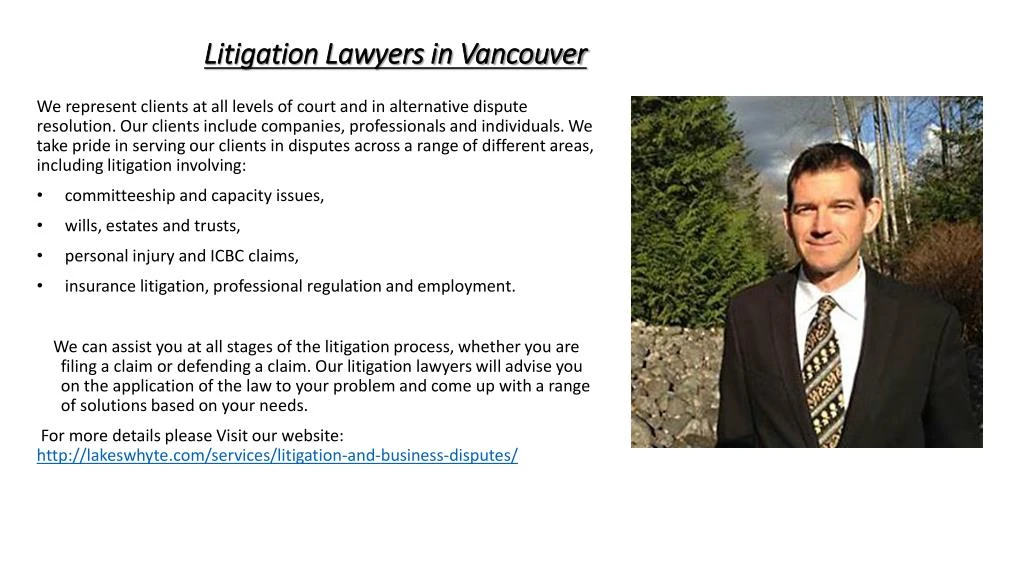 litigation lawyers in vancouver