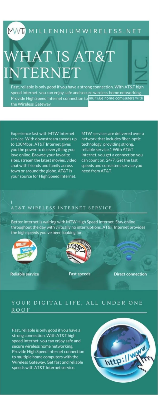 what is AT&T internet services