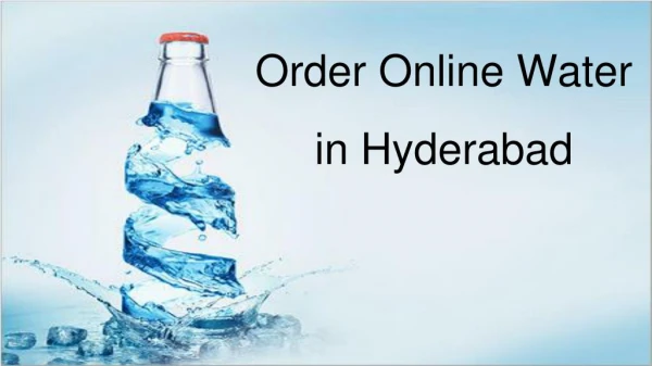 Packaged Water Delivery App Hyderabad