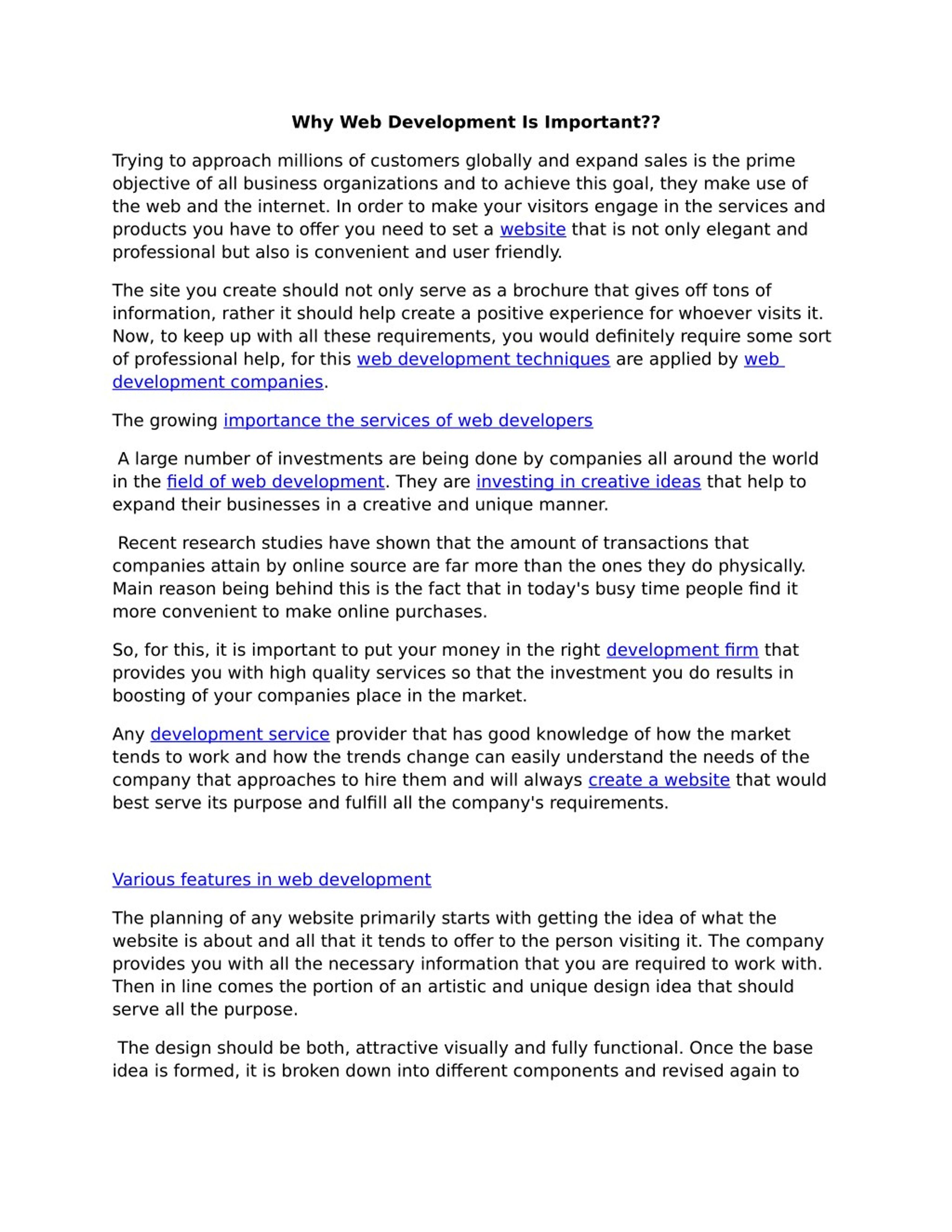 PPT - Why Web Development Is Important PowerPoint Presentation, free ...