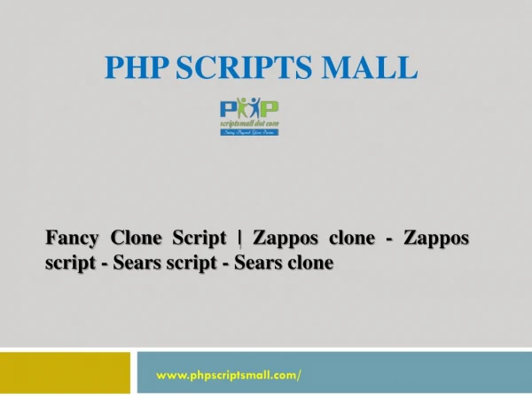 Fancy Clone Script | Zappos clone - Zappos script