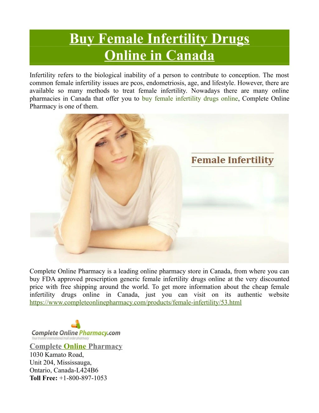 buy female infertility drugs online in canada