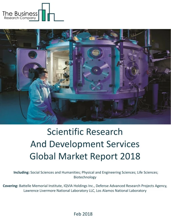 Scientific Research And Development Services Global Market Report 2018