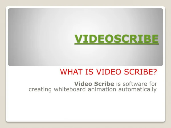How to use Videoscribe
