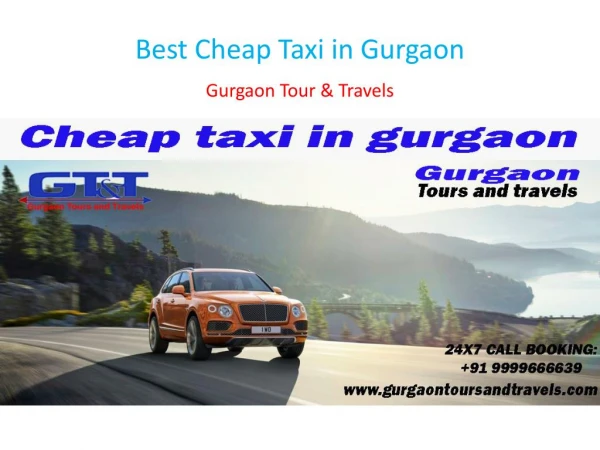 Best Cheap Taxi in Gurgaon