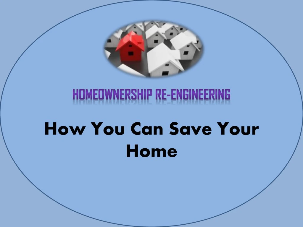 how you can save your home