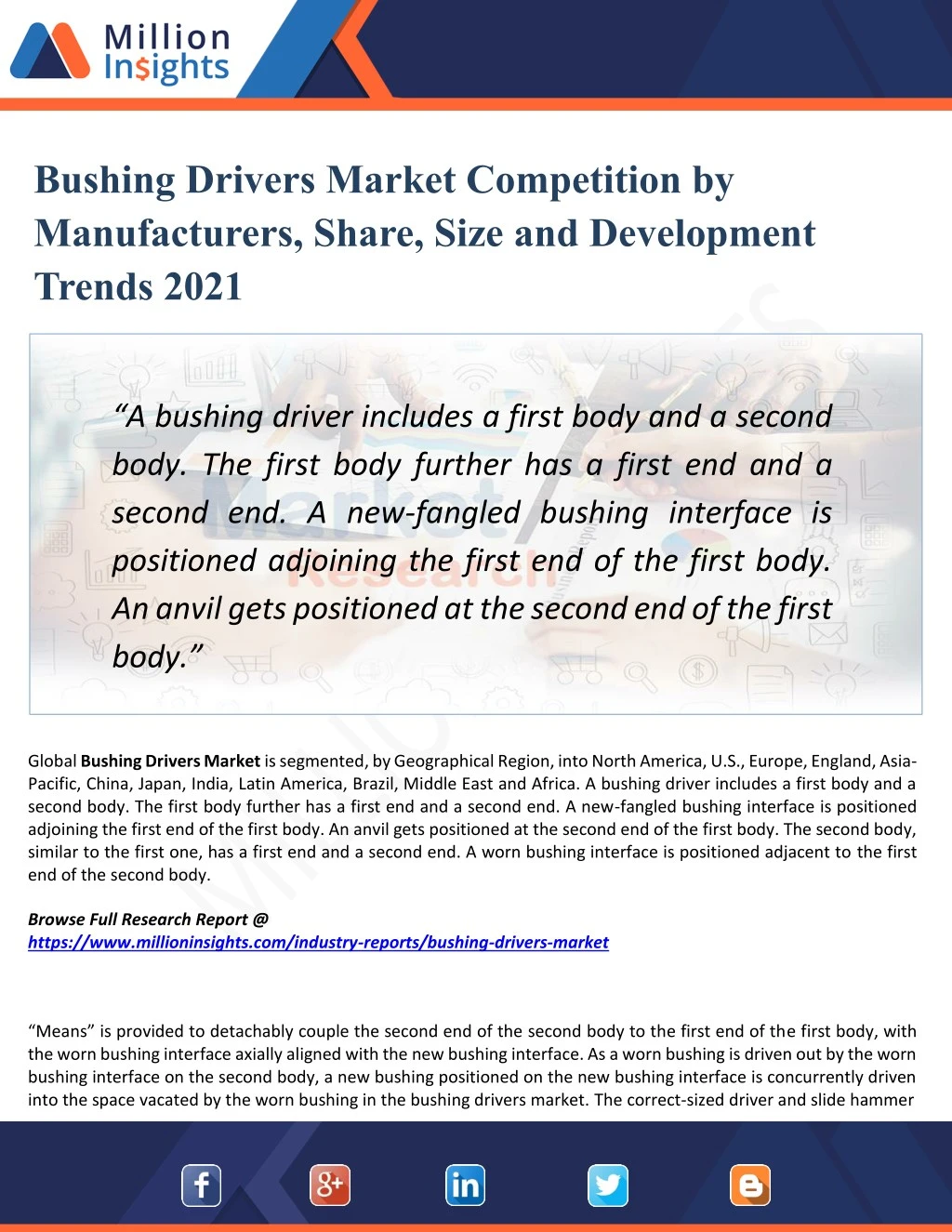 bushing drivers market competition