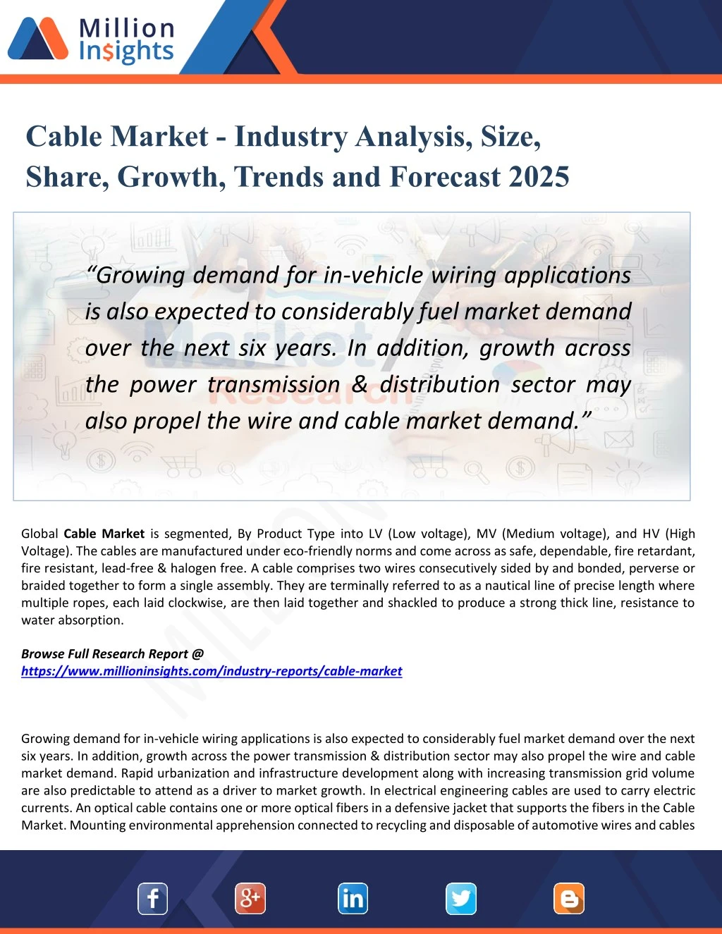 cable market industry analysis size share growth