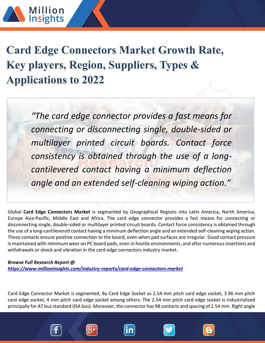 card edge connectors market growth rate