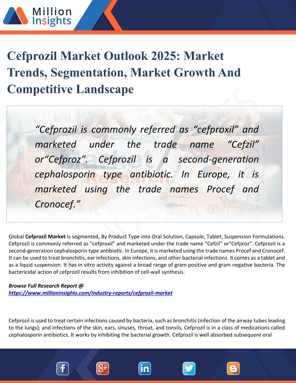 PPT Cefprozil Market Industry Outlook Latest Development and