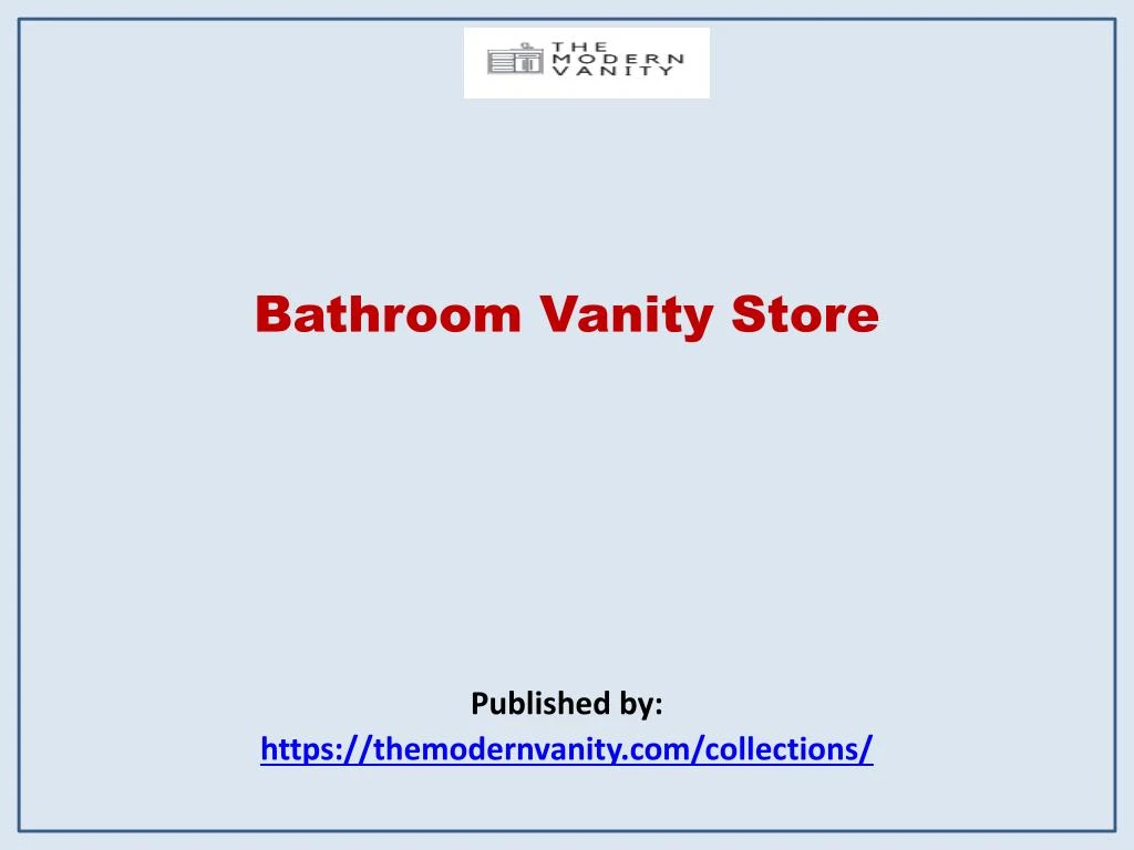 bathroom vanity store published by https themodernvanity com collections