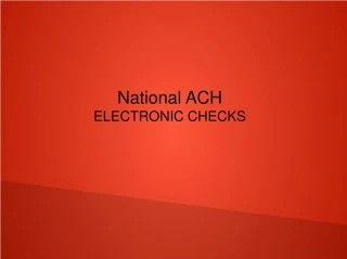 Electronic Checks - slide 1