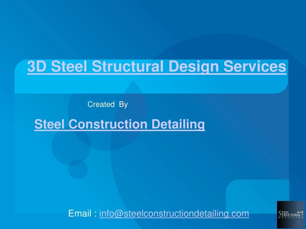 3d steel structural design services