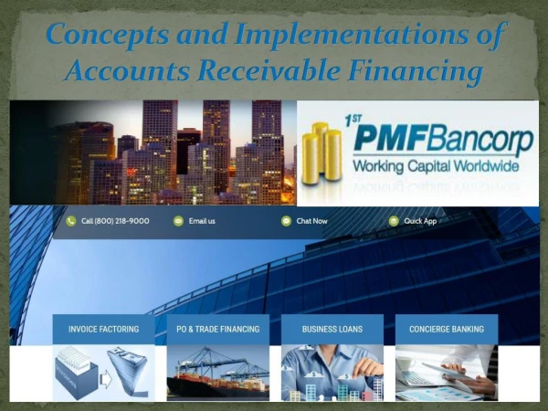 Concepts and Implementations of Accounts Receivable Financing