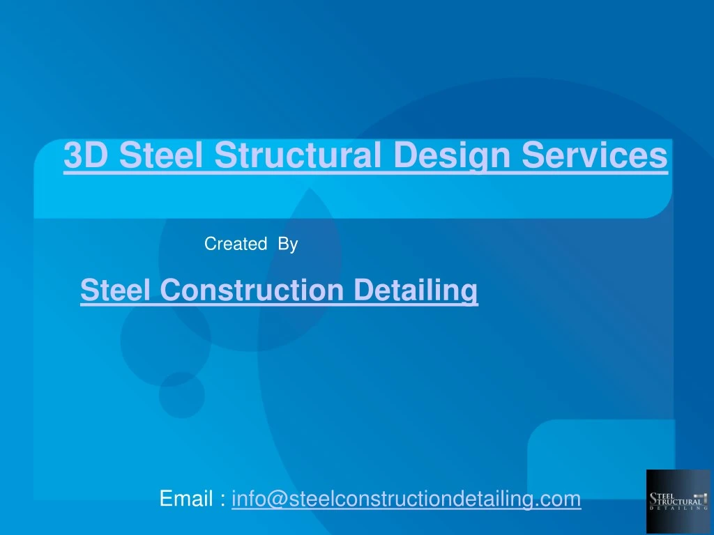 3d steel structural design services