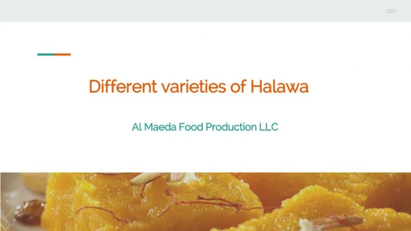 Halawa Suppliers in UAE | Al Maeda Food Productions