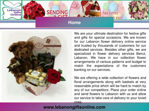 Flowers Delivery Lebanon
