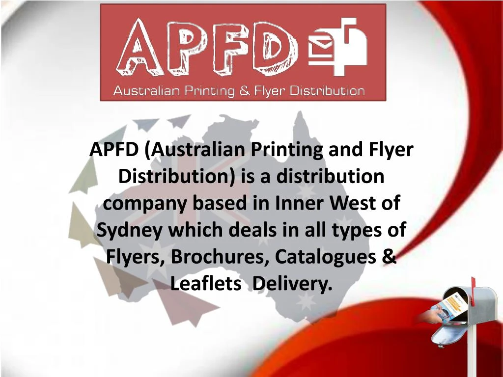 apfd australian printing and flyer distribution
