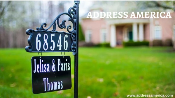 Reflective Yard Address Sign - Address America