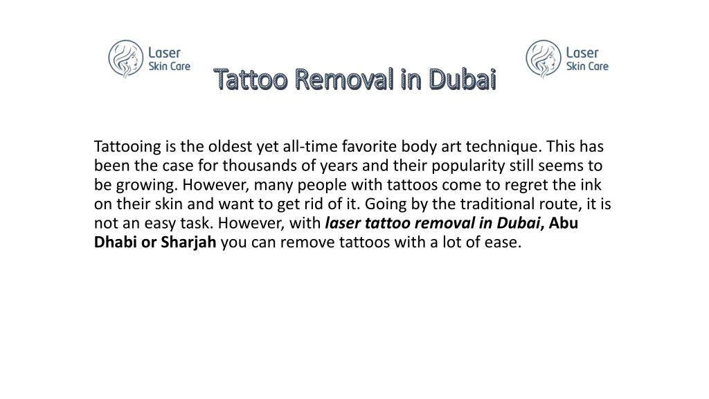 tattoo removal in dubai