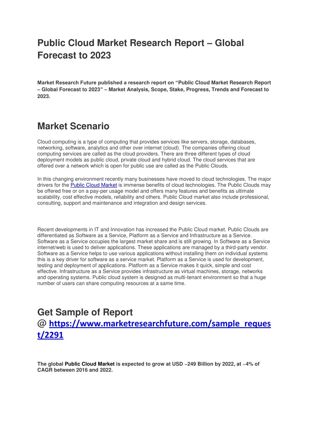 public cloud market research report global
