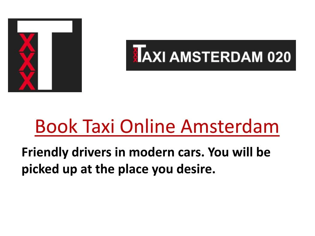 book taxi online amsterdam