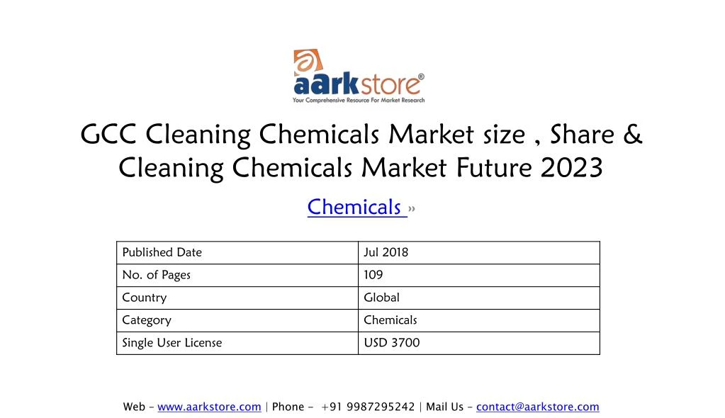 gcc cleaning chemicals market size share cleaning chemicals market future 2023
