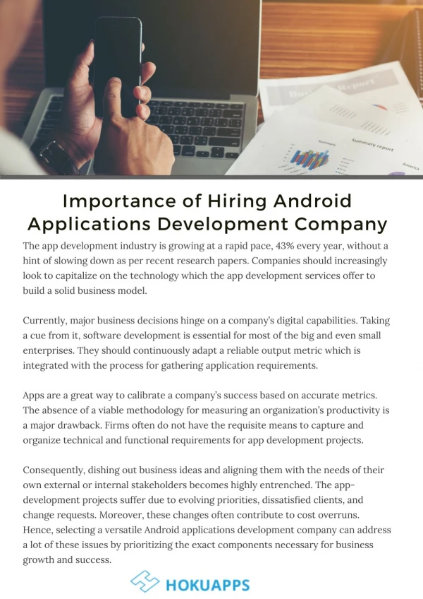 Importance of Hiring Android Application Development Company