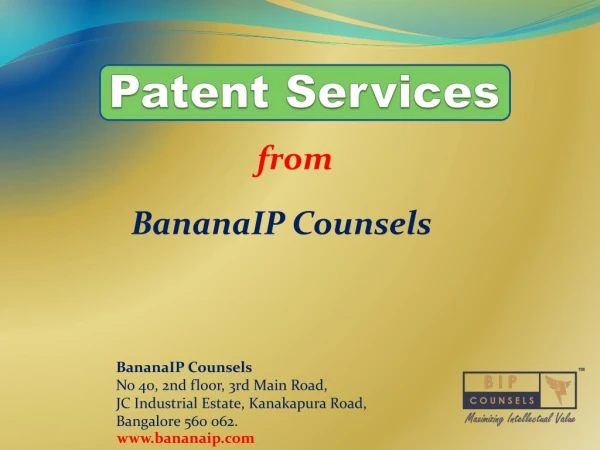 Patent Service - Leading IP Firm in India
