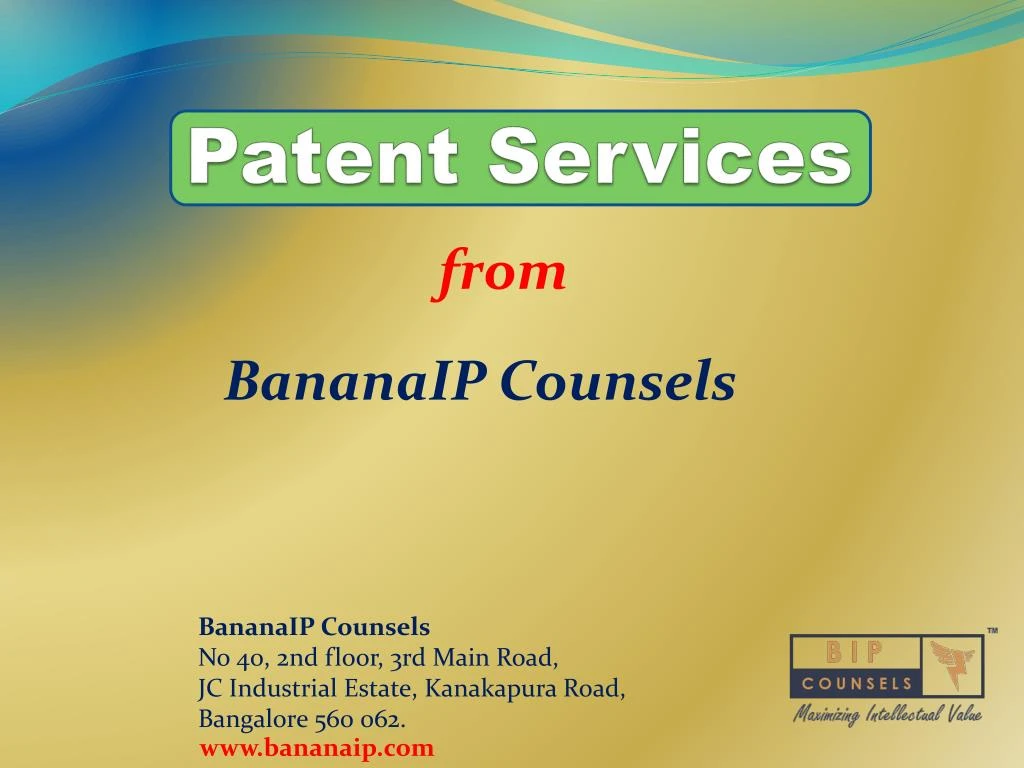 patent services