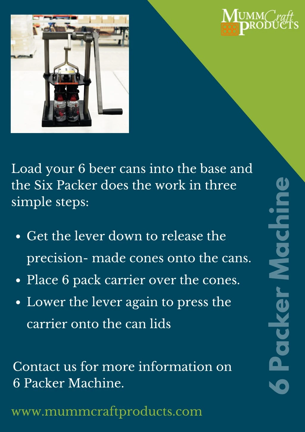 load your 6 beer cans into the base