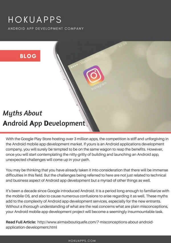 Myths About Android App Development