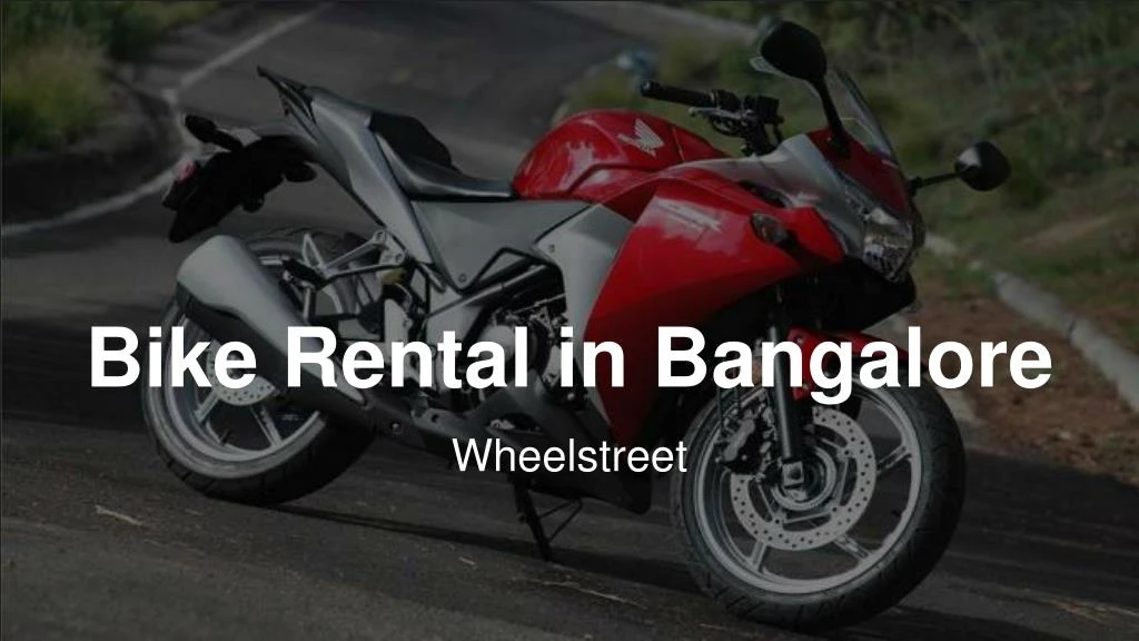 bike rental in bangalore