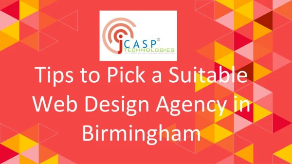 Tips to pick a suitable web design agency in Birmingham