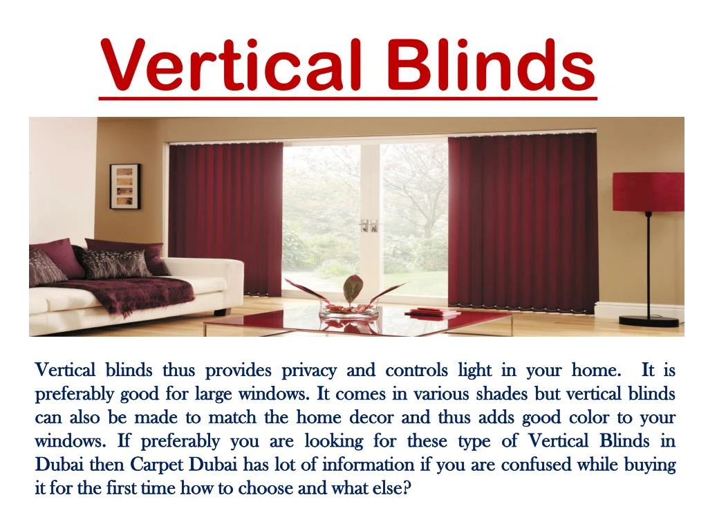 vertical blinds