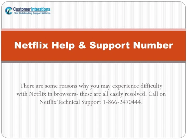 Netflix Customer Service Phone Number