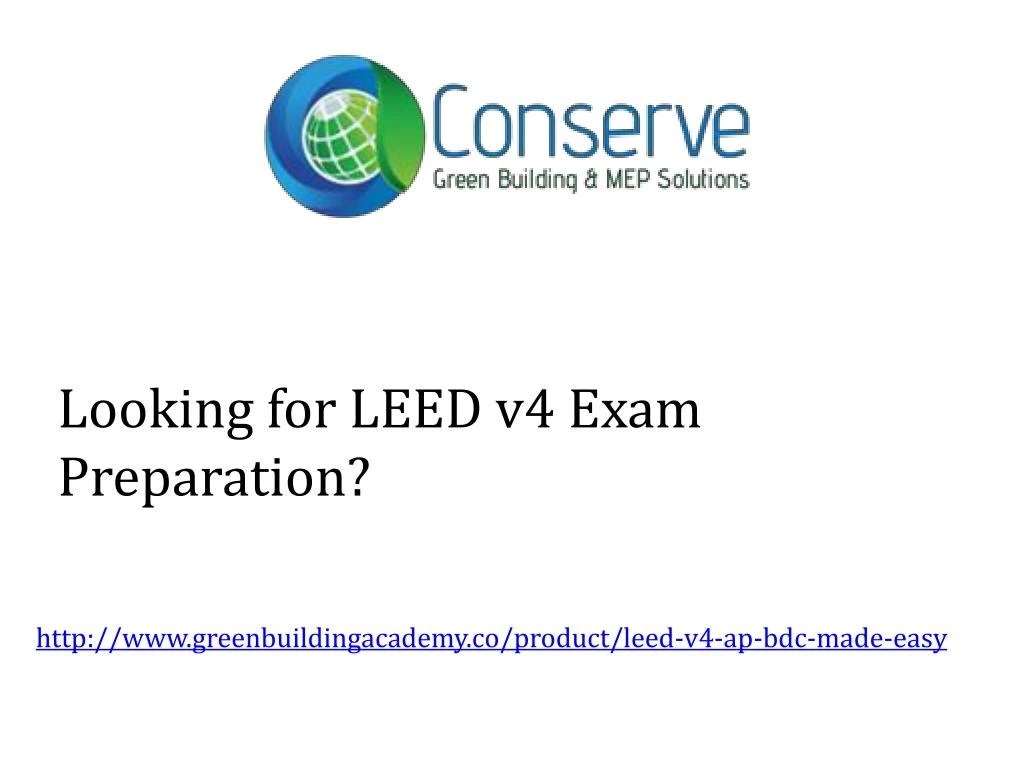looking for leed v4 exam preparation