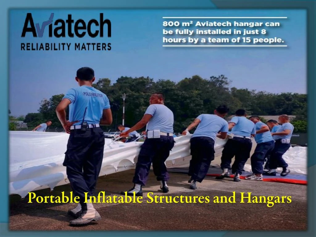 portable inflatable structures and hangars