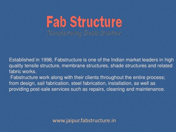 Tensile Structure In Jaipur - Tensile Fabric Structure Manufacturer