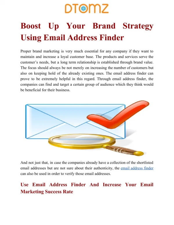 Boost Up Your Business Strategy Using Email Address Finder