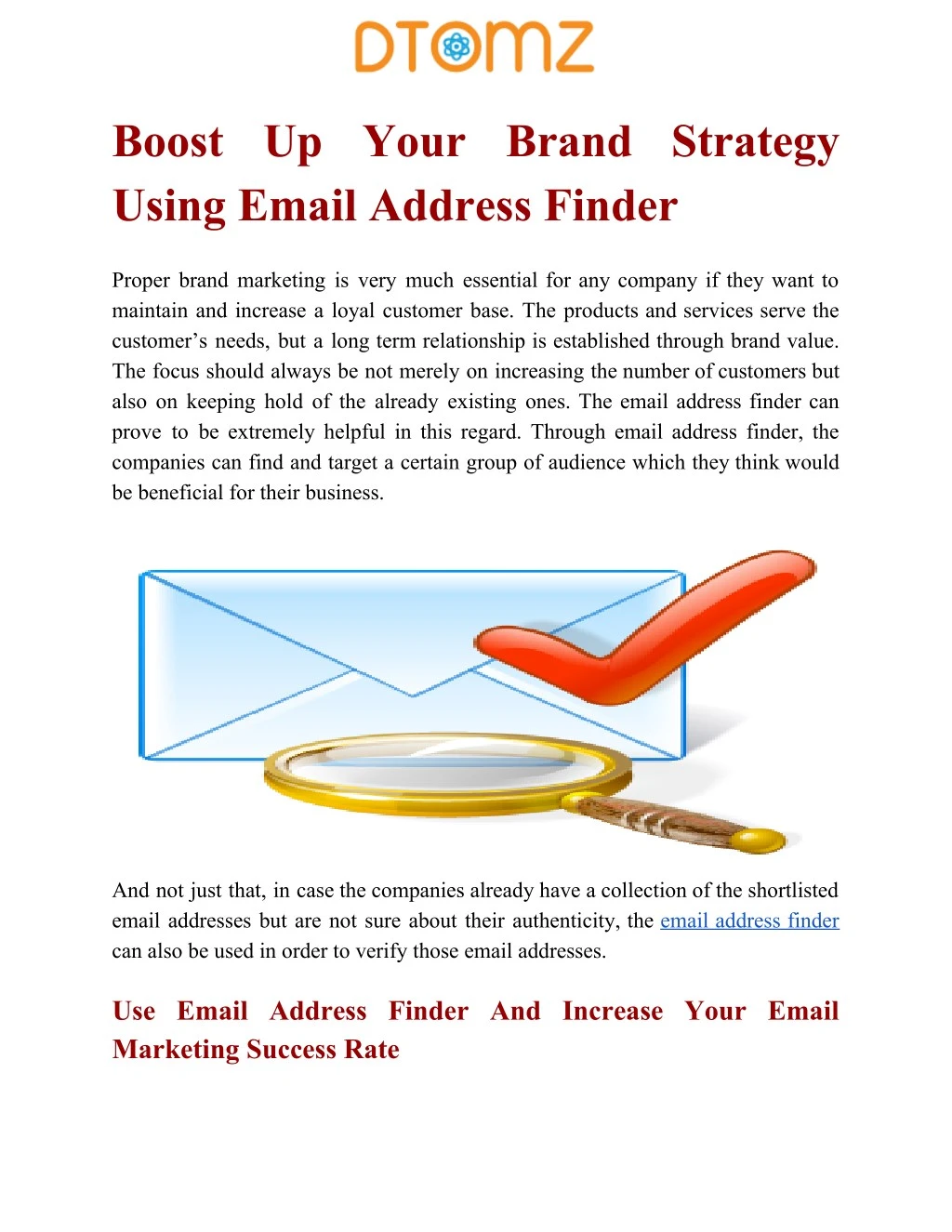 boost up your brand strategy using email address