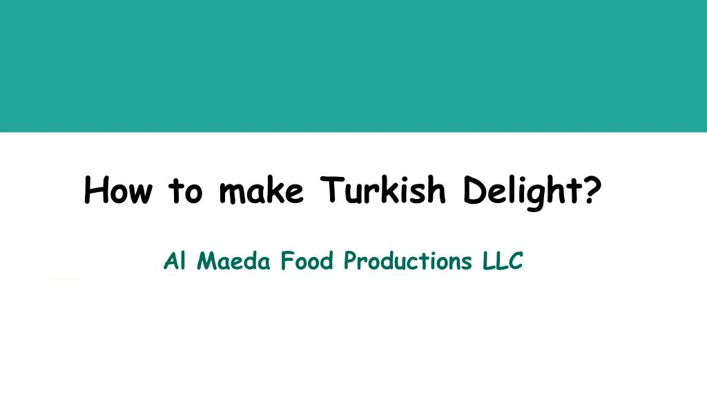 how to make turkish delight