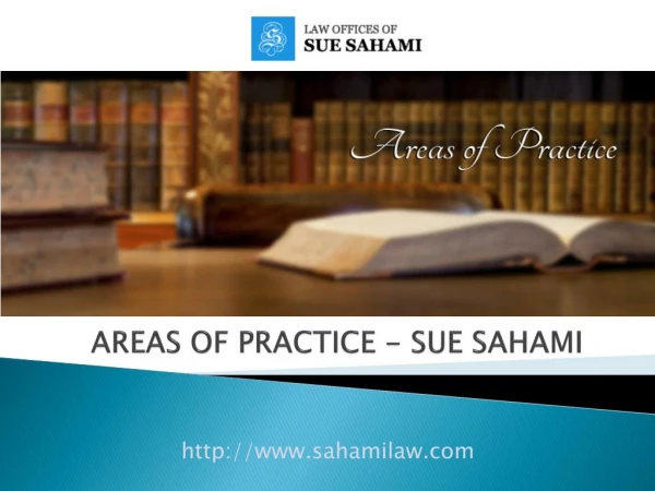 AREAS OF PRACTICE - SUE SAHAMI