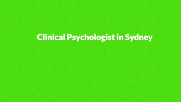 Clinical Psychologist in Sydney