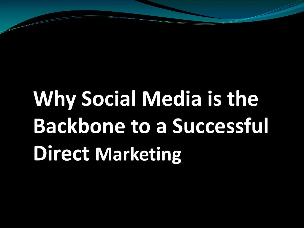 why social media is the backbone to a successful