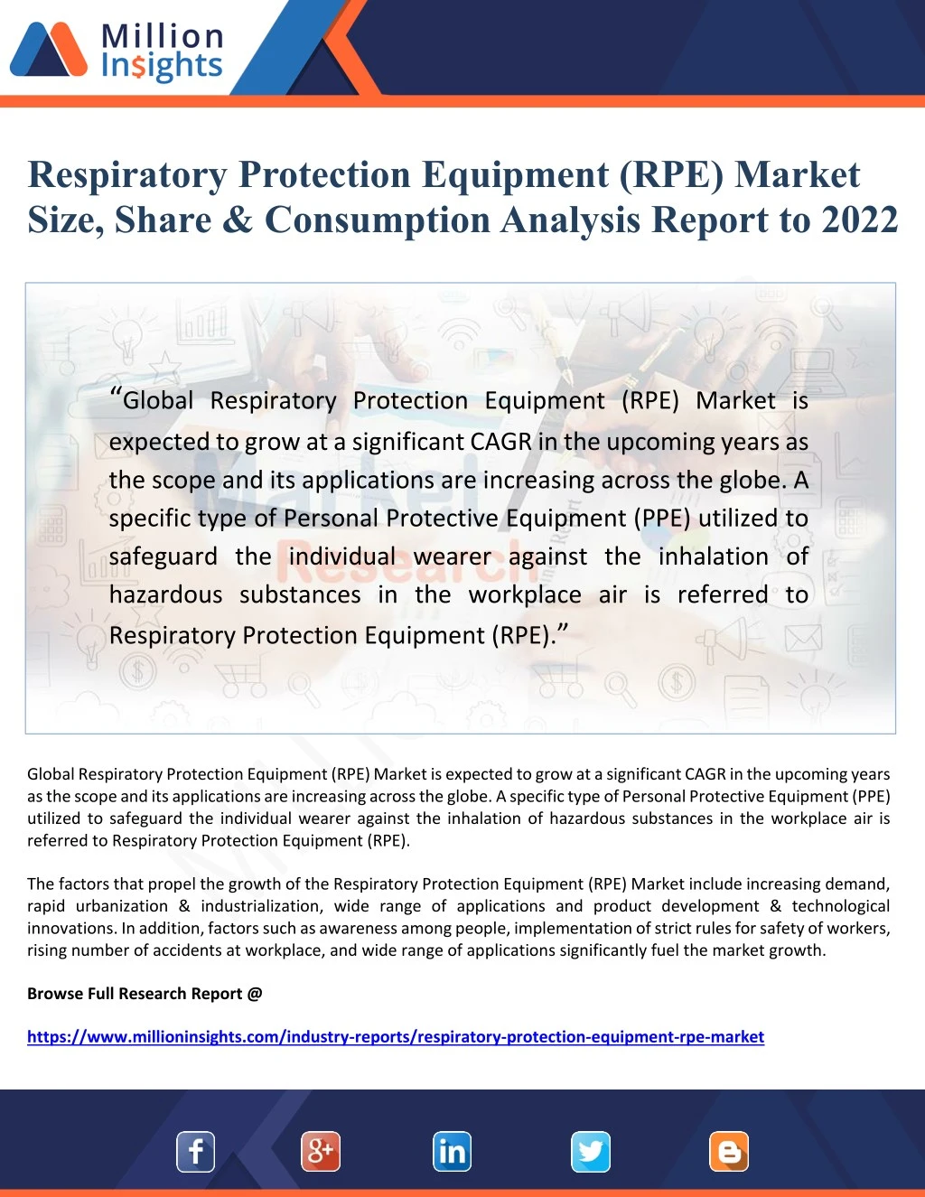 respiratory protection equipment rpe market size