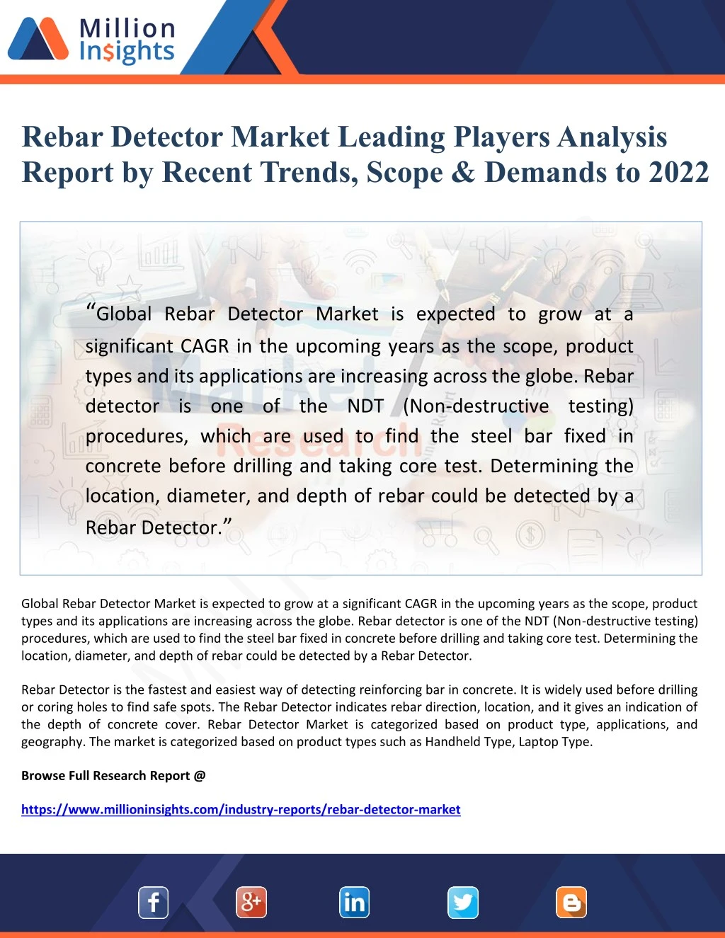 rebar detector market leading players analysis