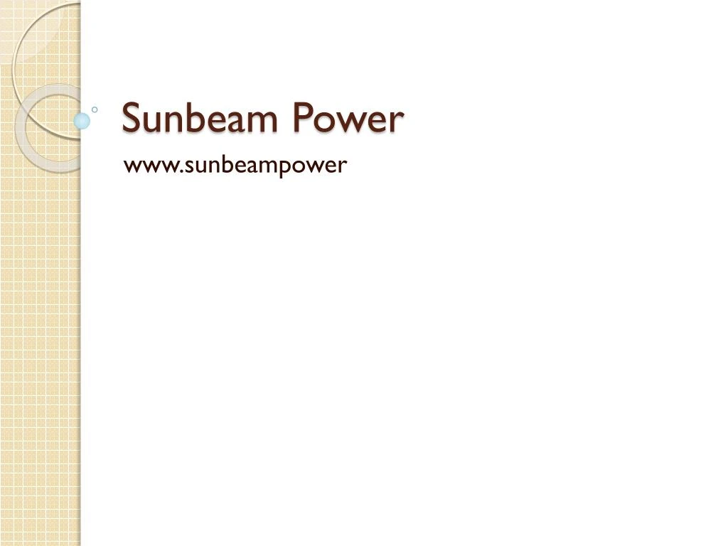 sunbeam power